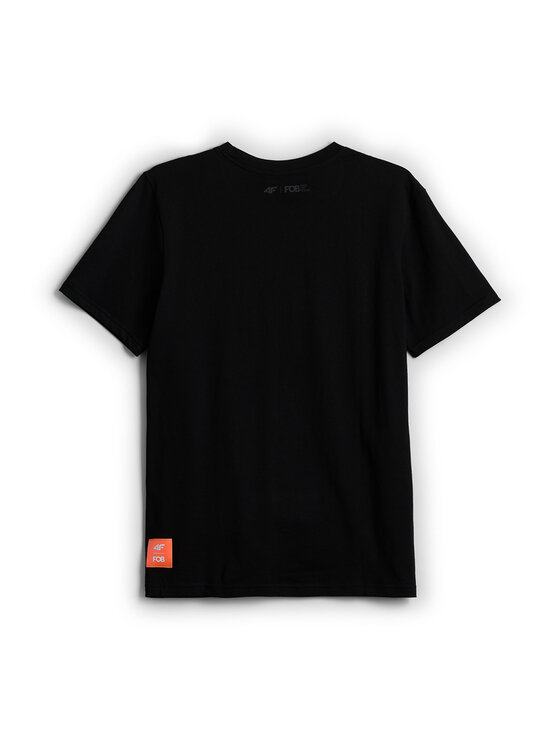 4F 4F T-Shirt FOB SUMMER Czarny Regular Fit