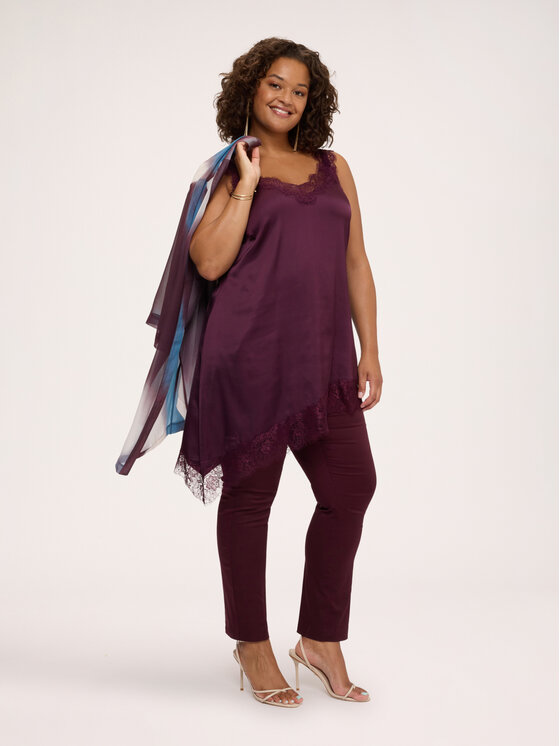 Fiorella Rubino Fiorella Rubino Top D011L000148N036 Bordeaux Regular Fit