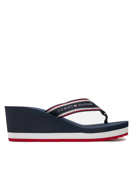 Tommy Hilfiger Japanke Hilfiger Hi Wedge Beach Sandal FW0FW08012 Tamnoplava