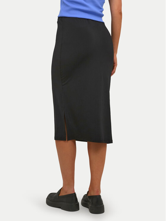 Kaffe Kaffe Midi szoknya Malli 10506346 Fekete Regular Fit