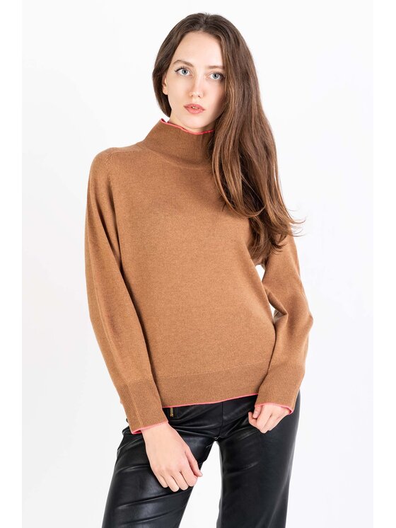 PINKO Pinko Rolák Polipo 101928 A16Z Hnědá Relaxed Fit