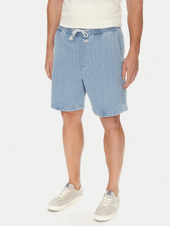 Mustang Mustang Jeansshorts Prague 1016652 Blau Loose Fit