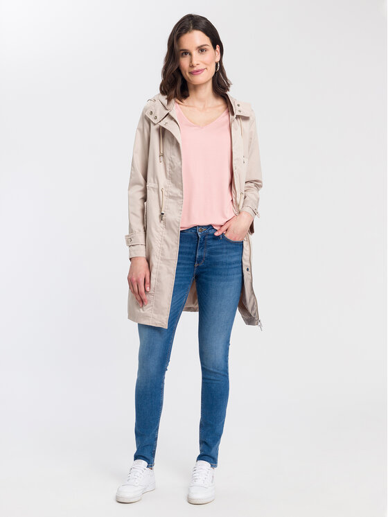 Cross Jeans Cross Jeans T-Shirt 55922-520 Różowy Regular Fit