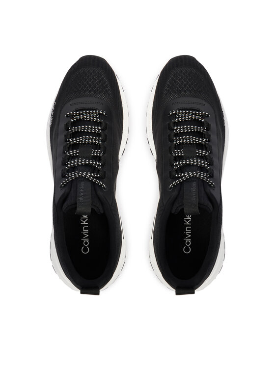 Calvin Klein Calvin Klein Sneakersy Hike Runner Laceup Knit HM0HM02151 Czarny