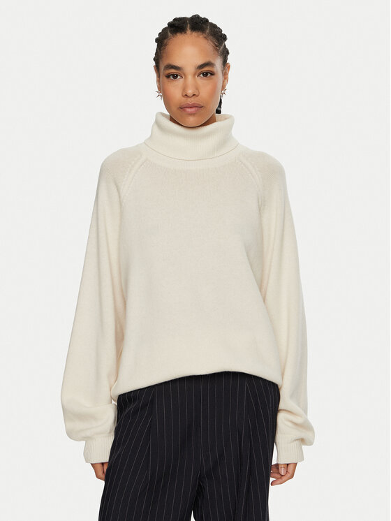 Gestuz Gestuz Bluză cu gât Manzi 10909328 Bej Loose Fit