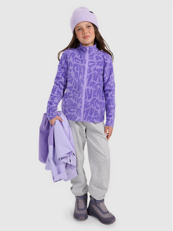 4F 4F Kurtka przejściowa OUTERWEAR Fioletowy jasny Regular Fit