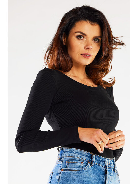 Infinite You Infinite You Blusa M284 Nero Basic Fit
