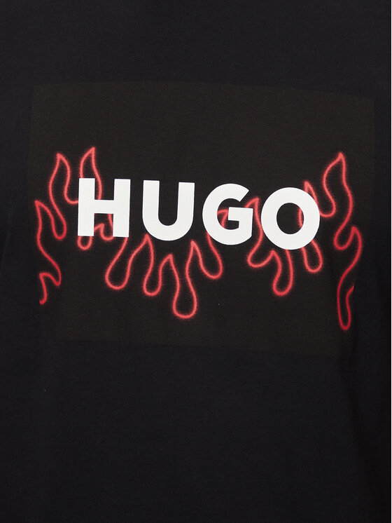 HUGO Hugo T-shirt Dulive 50506989 Crna Regular Fit