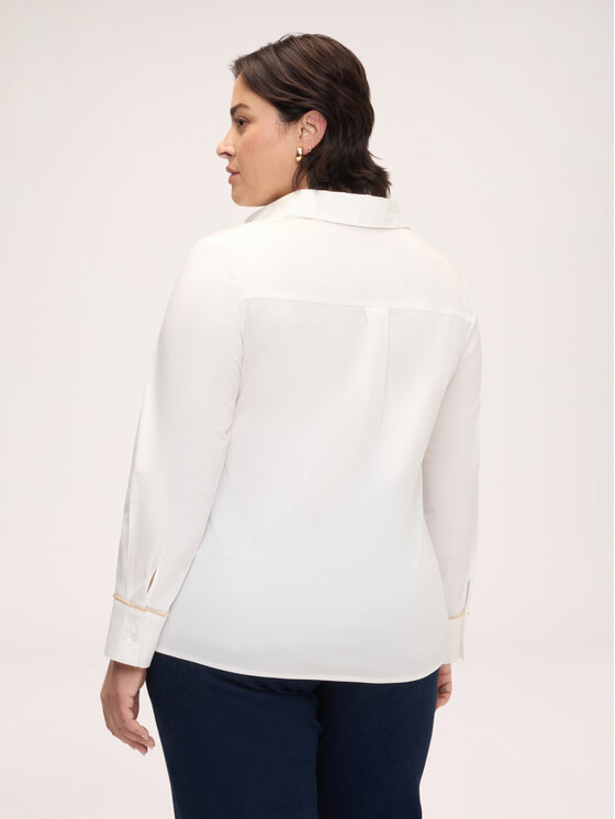 Fiorella Rubino Fiorella Rubino Koszula 5018T001533N011 Biały Regular Fit