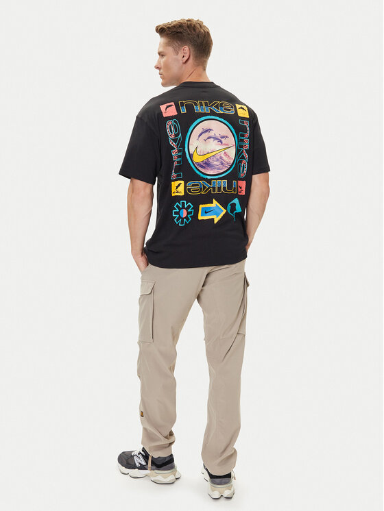 Nike Nike T-krekls HJ0762 Melns Regular Fit