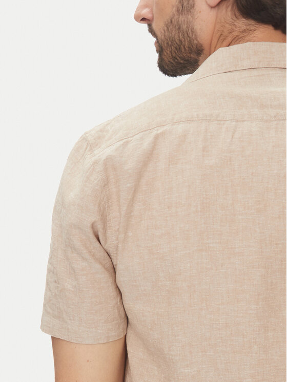 Lindbergh Lindbergh Cămașă 30-203319 Bej Relaxed Fit