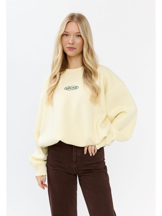 Mirons Mirons Bluza soft Beżowy Oversize