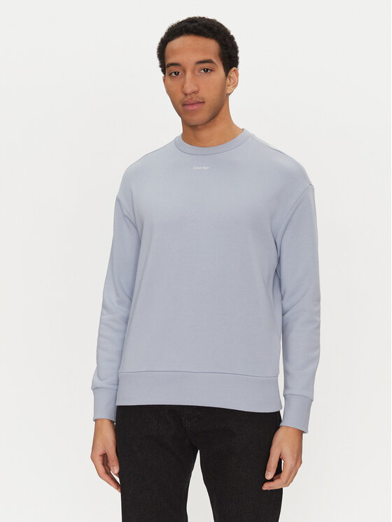 Calvin Klein Mikina Nano Logo K10K112870 Modrá Regular Fit