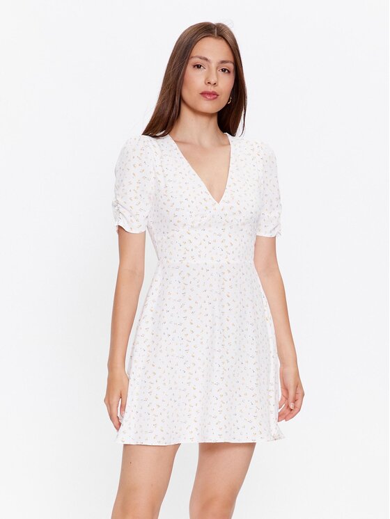Glamorous Glamorous Повсякденна сукня CK7065 Білий Slim Fit