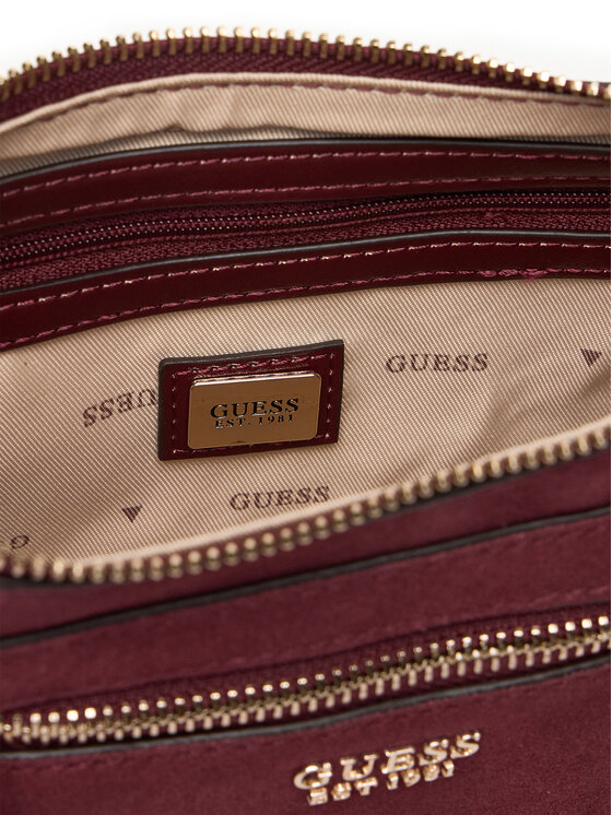 Guess Guess Torebka Marsha Mini HWSG95 01720 Bordowy