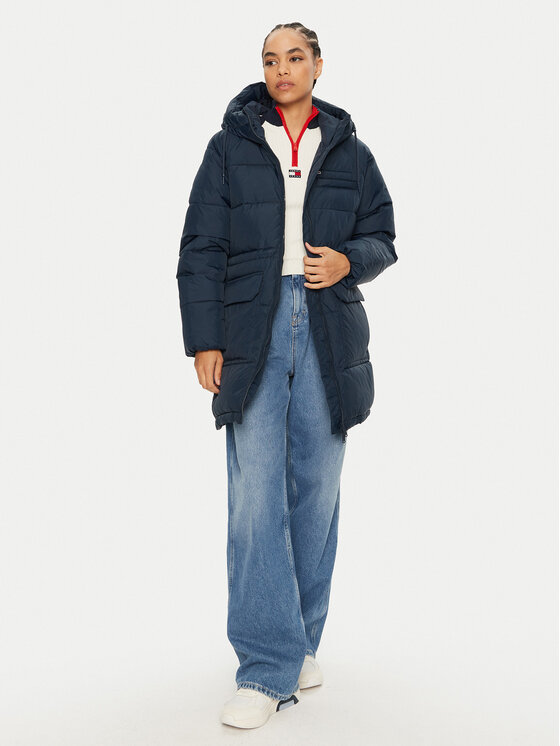 Tommy Jeans Tommy Jeans Žieminė striukė DW0DW18842 Tamsiai mėlyna Regular Fit