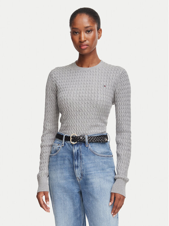 Tommy Hilfiger Tommy Hilfiger Džemper WW0WW44993 Siva Regular Fit