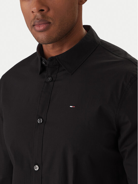 Tommy Jeans Tommy Jeans Košeľa DM0DM04405 Čierna Slim Fit