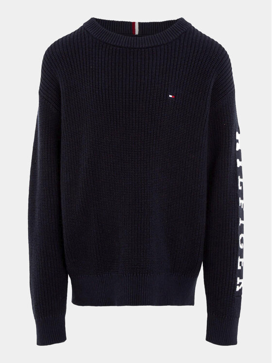 Tommy Hilfiger Tommy Hilfiger Sweater Monotype KB0KB08364 D Sötétkék Regular Fit
