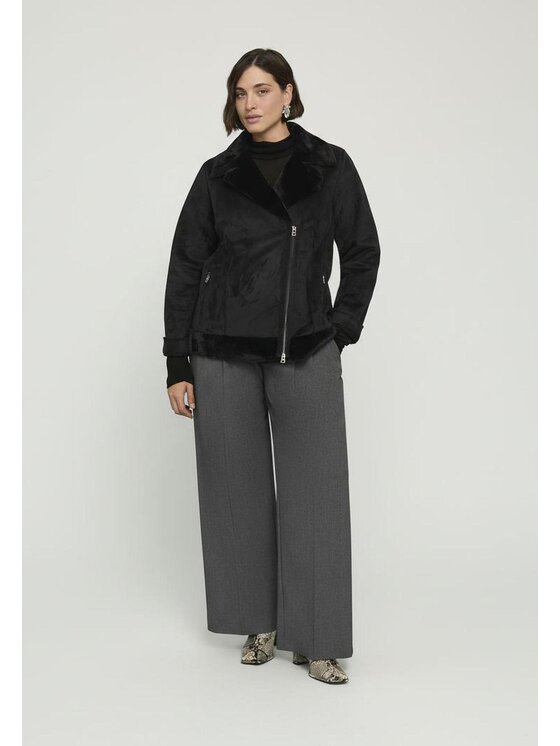 Fiorella Rubino Fiorella Rubino Cappotto F014T001443N033 Nero Regular Fit