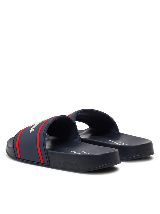 Pepe Jeans Pepe Jeans Papucs Slider Logo B PBS70054 Sötétkék