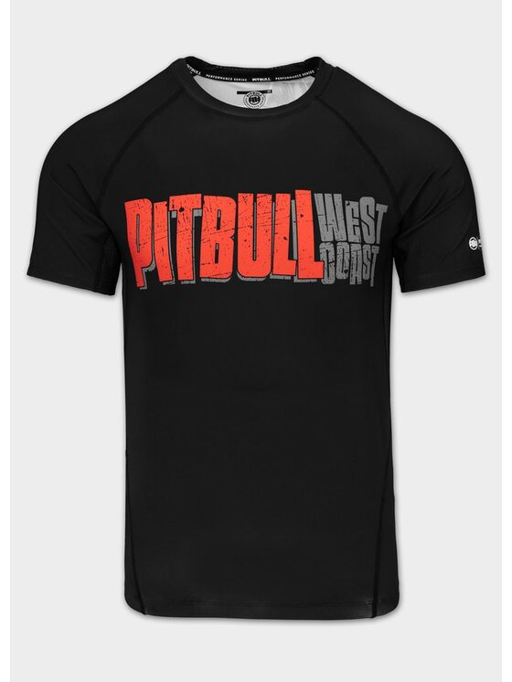 PITBULL PITBULL Koszulka techniczna REBEL BORN Czarny Regular Fit