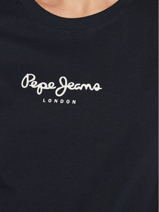 Pepe Jeans Pepe Jeans T-Shirt Camila PL505292 Granatowy Regular Fit