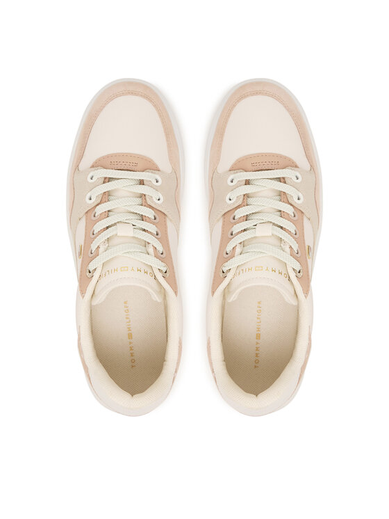 Tommy Hilfiger Tommy Hilfiger Sneakersy Court FW0FW09177 Écru
