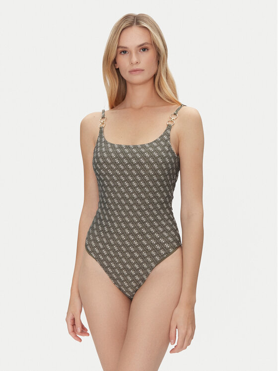 Guess Guess Strój kąpielowy E5GJ45 KCRL2 Zielony