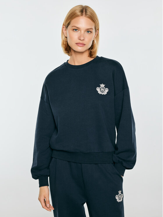 BIG STAR BIG STAR Bluza FOTYNA Granatowy Basic Fit