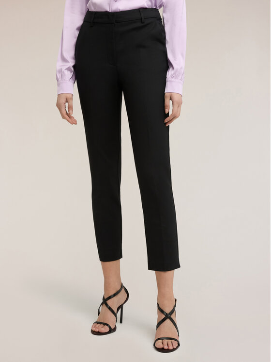 Motivi Motivi Spodnie materiałowe P203Q004394N033 Czarny Slim Fit