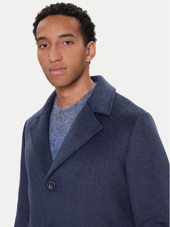 Guess Guess Wollmantel M4BL3S WGJ82 Dunkelblau Slim Fit