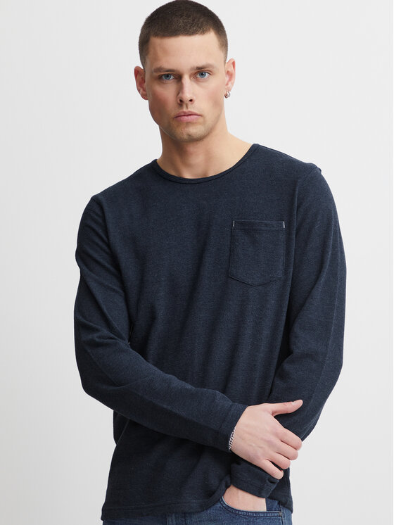 Longsleeve 20715015 Blu scuro Regular Fit