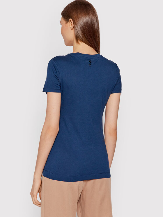 T-shirt Kimetz W1BI06 JA911 Blu scuro Regular Fit