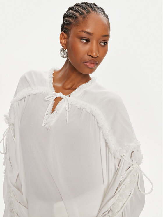 Munthe Munthe Μπλουζάκι Observation 242100724223 Λευκό Loose Fit