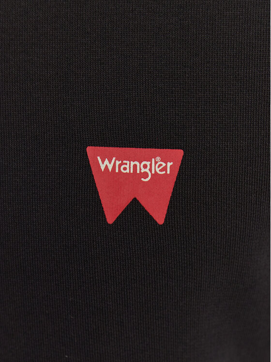 Wrangler Wrangler Bluza Sign Of Crew W661HA100 112320288 Czarny Regular Fit