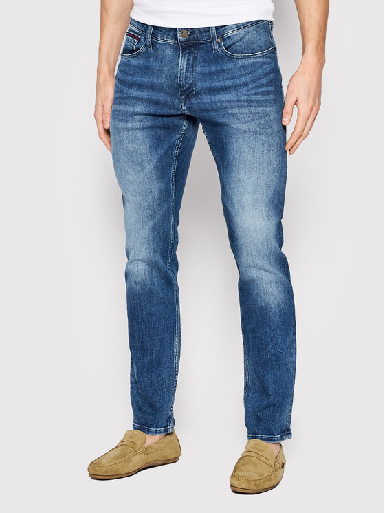 Tommy Jeans Tommy Jeans Jeansy Scanton DM0DM09564 Tmavomodrá Slim Fit