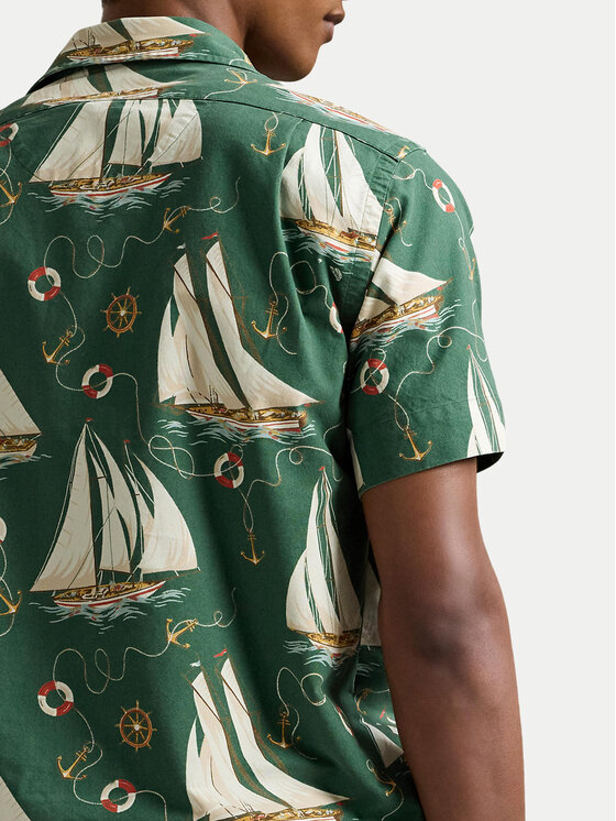 Polo Ralph Lauren Polo Ralph Lauren Marškiniai 710971217001 Žalia Classic Fit
