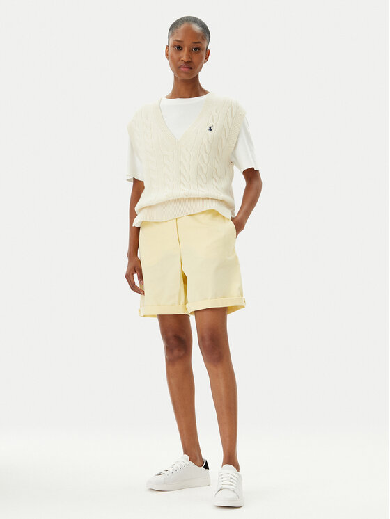 Tommy Hilfiger Tommy Hilfiger Шорти от плат WW0WW42457 Жълт Regular Fit