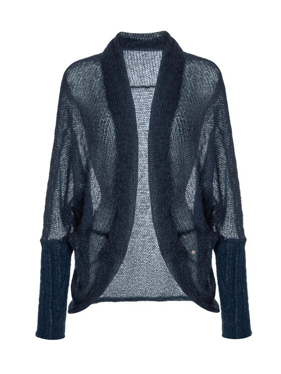 YOU by Tokarska YOU by Tokarska Kardigan Kamila alpaka Granatowy Regular Fit