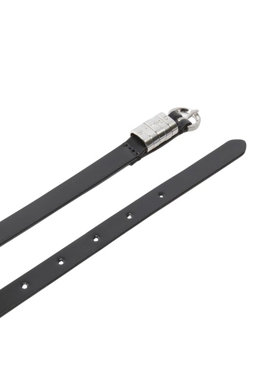 PINKO PINKO Pasek SADDLE BELT H1,2.LOW VITELLO L Czarny