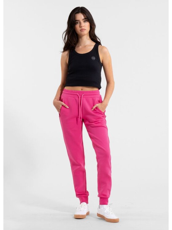PITBULL PITBULL Spodnie dresowe DISCOVERY Różowy Regular Fit