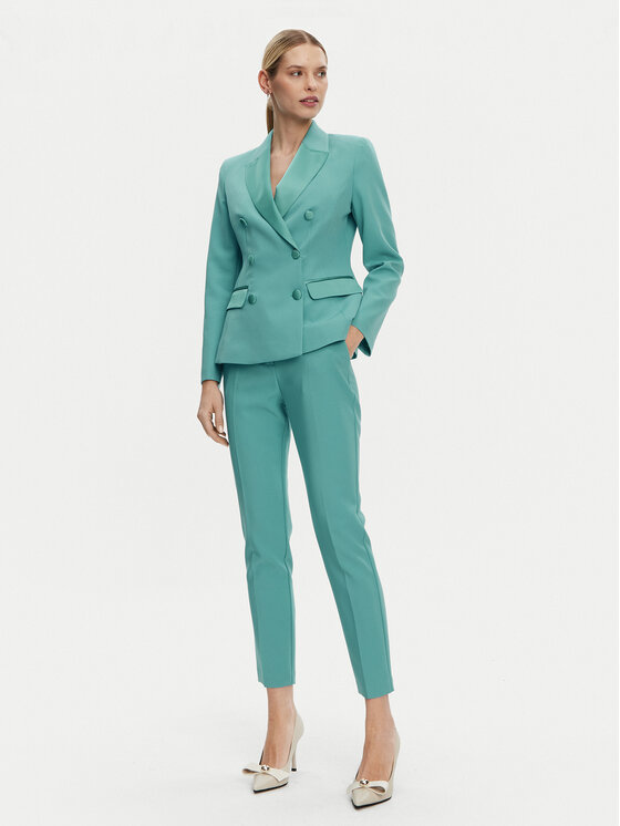 Artigli Artigli Marynarka ACGI000772 Turkusowy Regular Fit