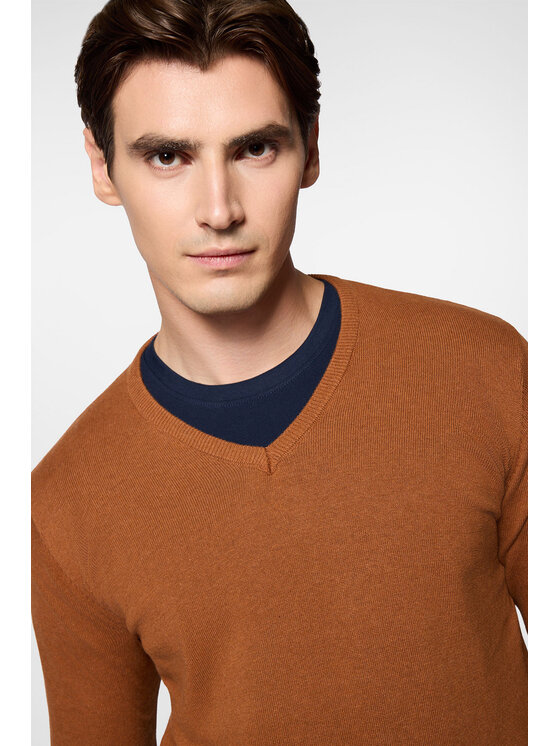 Próchnik Próchnik Sweter PM7 SW073224000006 Brązowy Regular Fit