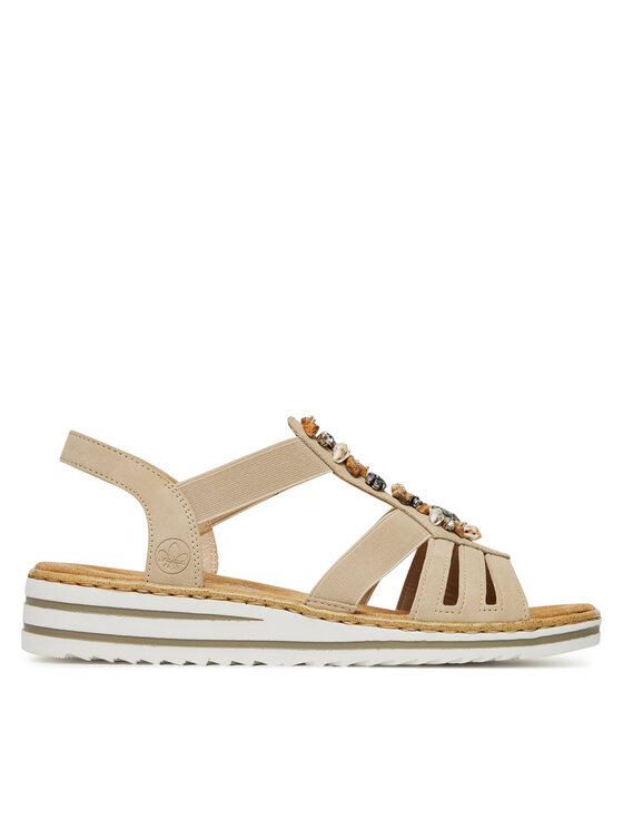 Rieker Rieker Sandalen V0649-62 Beige