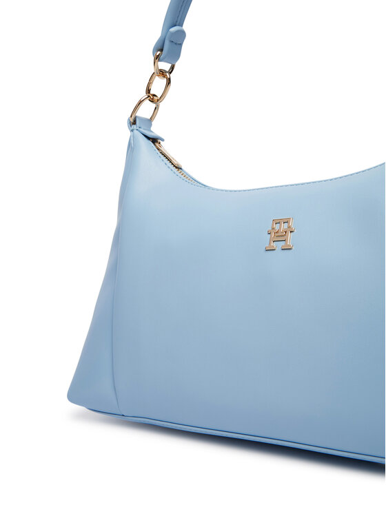 Tommy Hilfiger Tommy Hilfiger Rankinė Th Essential Shoulder Bag AW0AW18373 Šviesiai mėlyna