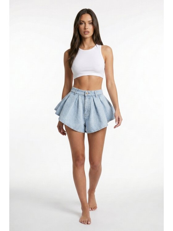 MissDenim MissDenim Szorty jeansowe Skorts Niebieski Regular Fit