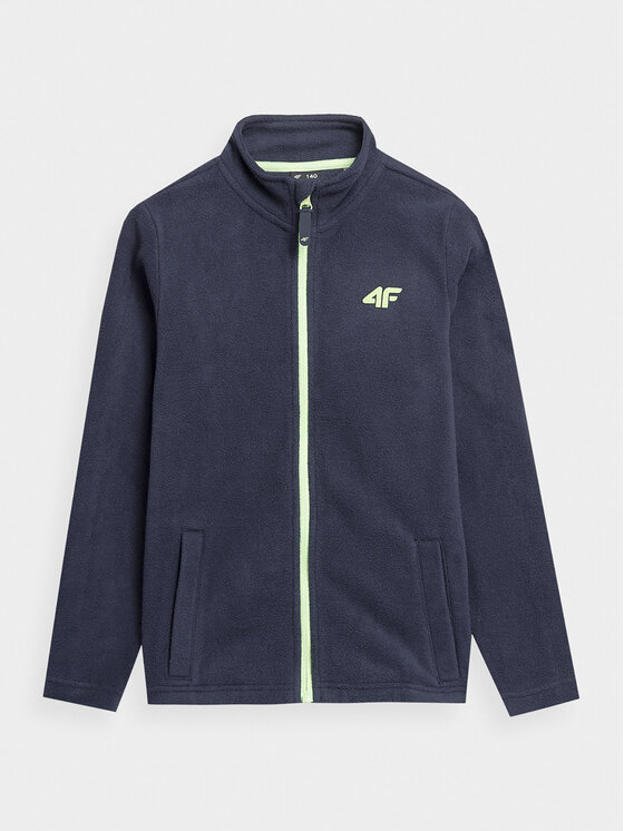 4F 4F Флісовий реглан 4FJAW23TFLEM105 Cиній Regular Fit