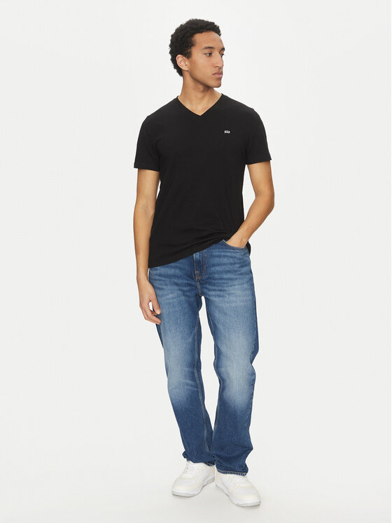 Gap Gap T-Shirt 502020-03 Černá Regular Fit
