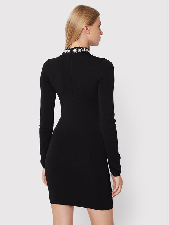 PINKO Pinko Kokteilinė suknelė Caffelatte 1G184Z A02G Juoda Regular Fit
